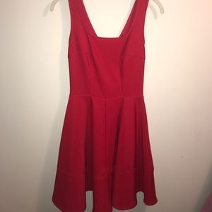 Red Lulu’s sleeveless dress